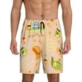 thumbnail image 1 of Naloa Scandinavian Style Hygge Men's Short Pajama Pants, Lounge Comfort Shorts with Elasticized Waistband and Side Pockets - Large, 1 of 9