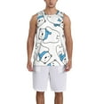 thumbnail image 1 of Naloa Scarf Bear Basketball Jersey Reversible Men's Mesh Athletic Sports Shirts Training Practice S-4XLXX-Large, 1 of 6