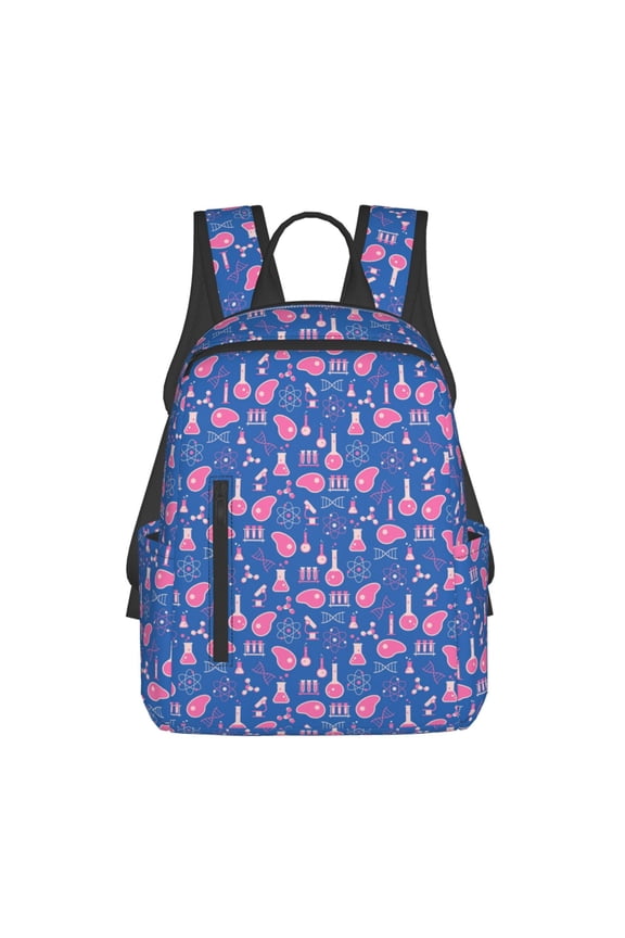 Science Experiment Print Lightweight DayBackpack Suitable for school, work, shopping, travel, etc.