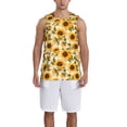 thumbnail image 1 of Naloa Scottish Plaid Sunflower Basketball Jersey Reversible Men's Mesh Athletic Sports Shirts Training Practice S-4XLMedium, 1 of 6