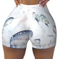 thumbnail image 1 of Naloa Sea Animals Biker Shorts for Women Seamless Scrunch Short Women’s Yoga Shorts for Gym Running Sport Shorts - XX-Large, 1 of 9