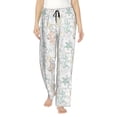 thumbnail image 1 of Naloa Sea Animals Print Women’s Ultra-Soft Comfy Pajama Lounge Pants with Pockets & Drawstring, 1 of 8