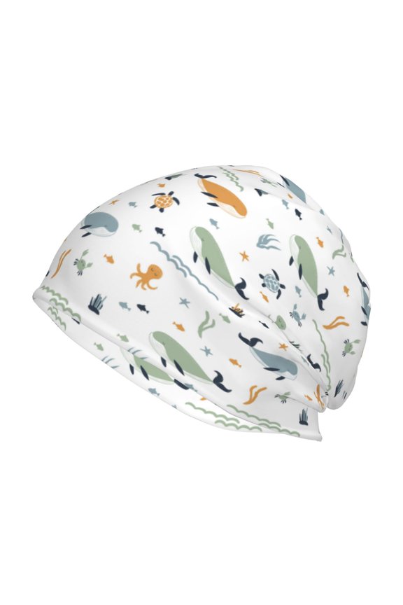 Sea Creatures Beanie for Men Women Knitted Unisex Winter Hat Beanies Cap Knit Cuffed Beanies Hats