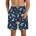 thumbnail image 1 of Naloa Sea Creatures Men's Beach Shorts, Surfing shorts, Swim trunks, Quick Dry Swim Trunks for Surfing Beach Fun - Large, 1 of 9