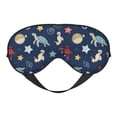 thumbnail image 1 of Naloa Sea Creatures Print Sleep Mask for Sleeper, Light Blocking Sleeping Eye Mask for Women Men, Eye Shade with Adjustable Strap for Travel, Nap,Meditation, 1 of 7