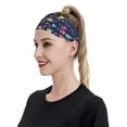 thumbnail image 1 of Naloa Sea Inhabitans and Herb Fashionable Sport Sweatband for Running, Yoga, Basketball - Head Circumference 19.6-22.4 inches, 1 of 9