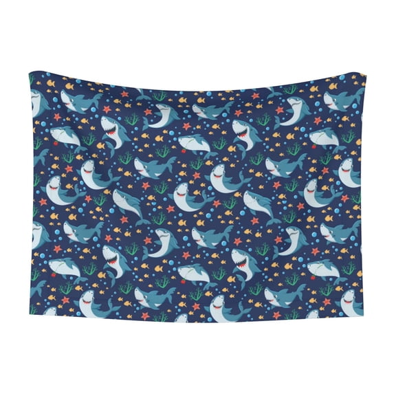 Naloa Sea Sharks Dog Blanket, 3 Sizes Cat Blanket for Indoor Cats Large Medium Small Dog Gifts-Small