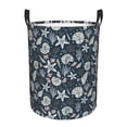 thumbnail image 1 of Naloa Sea Shells 1 Large Laundry Basket Waterproof Round Collapsible Storage bin with Handles for Hamper Kids Room,Toy StorageMedium, 1 of 6