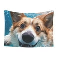 thumbnail image 1 of Naloa Sea Swimming Corgi Dog Blanket, 3 Sizes Cat Blanket for Indoor Cats Large Medium Small Dog Gifts-Large, 1 of 8