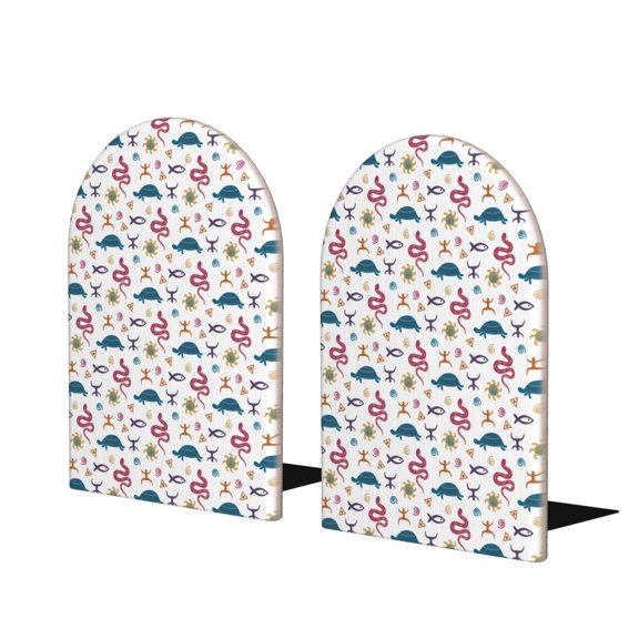 Naloa Sea Turtle 2 Pcs Bookend Large Capacity Office Book Ends for Home Office Library School Study Decoration