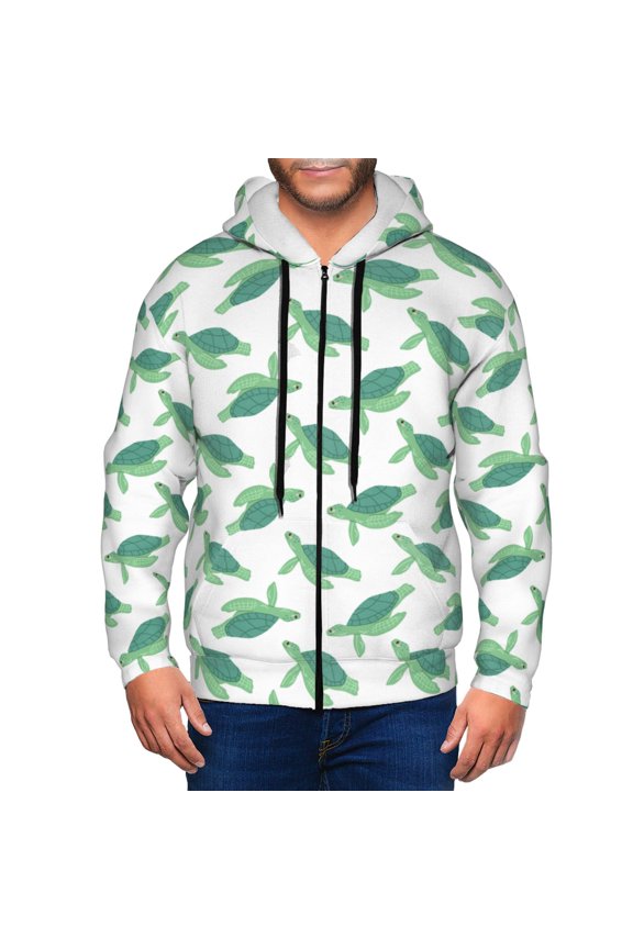 Sea Turtle Men’s Hoodies, Zip up Hoodie, Sweatshirts,Hoodies for Men Sizes S-3XL-3X-Large