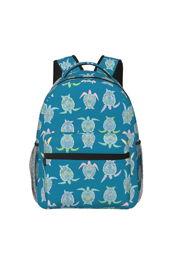 Sea Turtle Print Solid Color Tie Formal Necktie for MenSuitable for business, daily life, work