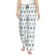 thumbnail image 1 of Naloa Sea Turtle Print Women’s Ultra-Soft Comfy Pajama Lounge Pants with Pockets & Drawstring, 1 of 8