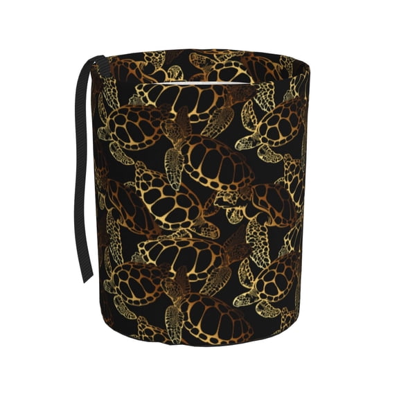 Naloa Sea Turtle With Ocean Car Trash Can Garbage Car Accessories Trash Can Car Waste Bin for for Driver and Passenger Any Vehicle