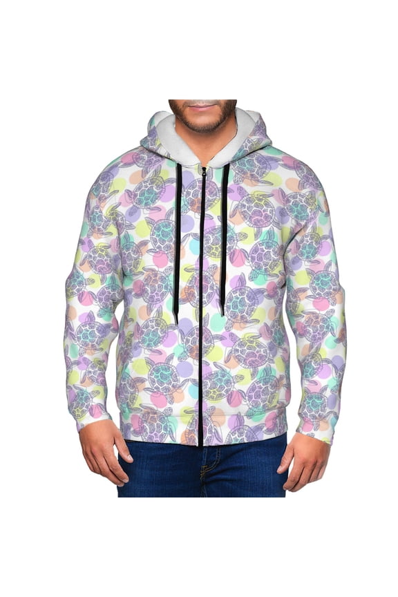 Sea Turtles Men’s Hoodies, Zip up Hoodie, Sweatshirts,Hoodies for Men Sizes S-3XL-3X-Large