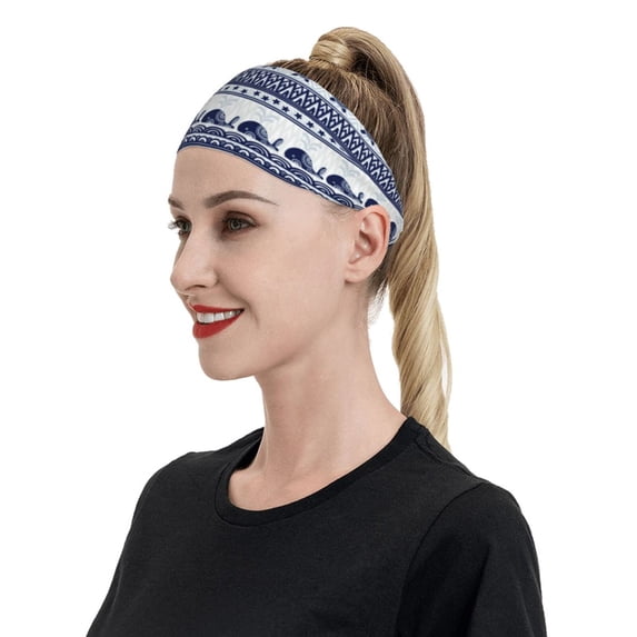 Naloa Sea Underwater Animals1 Fashionable Sport Sweatband for Running, Yoga, Basketball - Head Circumference 19.6-22.4 inches