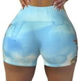 thumbnail image 1 of Naloa Sea and Fish Biker Shorts for Women Seamless Scrunch Short Women’s Yoga Shorts for Gym Running Sport Shorts - Medium, 1 of 9