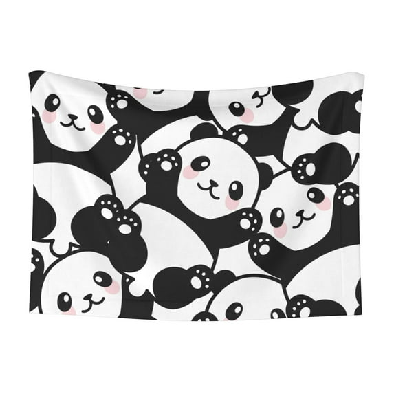 Naloa Seamless Pattern Cute Panda Dog Blanket, 3 Sizes Cat Blanket for Indoor Cats Large Medium Small Dog Gifts-Medium