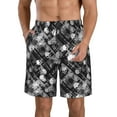 thumbnail image 1 of Naloa Seamless Pattern With Skulls Men's Beach Shorts, Surfing shorts, Swim trunks, Quick Dry Swim Trunks for Surfing Beach Fun - XX-Large, 1 of 9