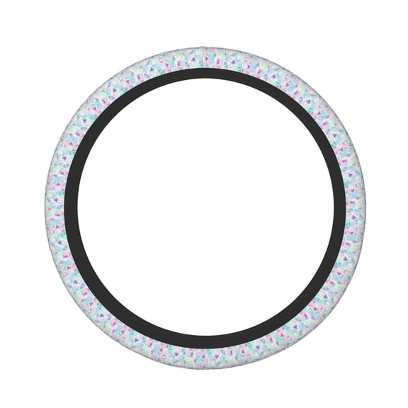Naloa Sequins Elastic Steering Wheel Cover, Auto Steering Wheel Cover  15 Inch, Fit Suvs,Vans Cars,Trucks