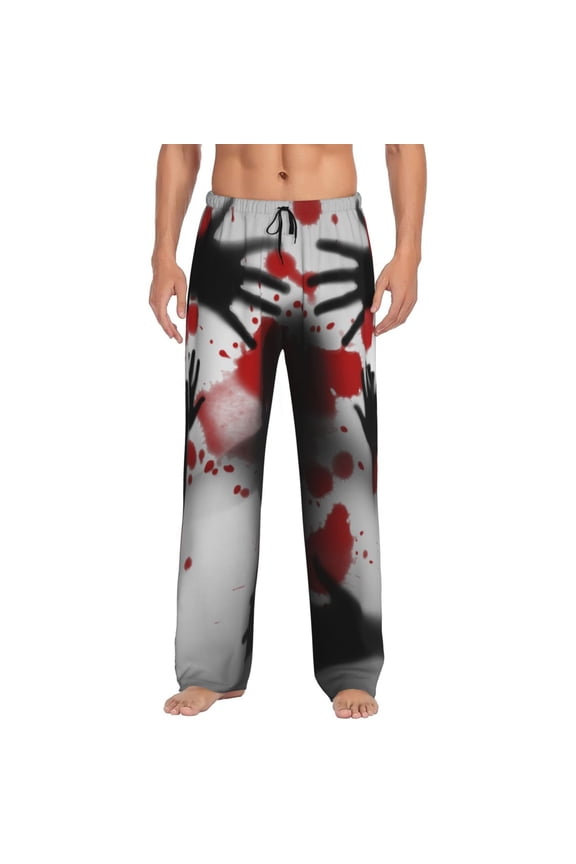 Shadows Behind Pajama Pants Men, PJ Bottoms, Sleep & Lounge Pants-XX-Large