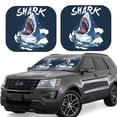 thumbnail image 1 of Naloa Shark 2 Piece Foldable Car Sun Shades, Car Windshield Sunshade, Front Window Sunshade for Car, Truck, SUV - Large, 1 of 7