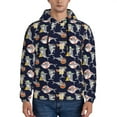 thumbnail image 1 of Naloa Sharks In Sunglasses Men's Casual Hooded Collar Drawstring Hoodies Pullover Sweatshirts Casual Long Sleeve Shirts-XX-Large, 1 of 7