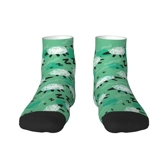Naloa Sheep Zzz Ankle Socks for Women Non Slip Socks No Show Socks Classic Low Cut Casual Socks Casual Socks