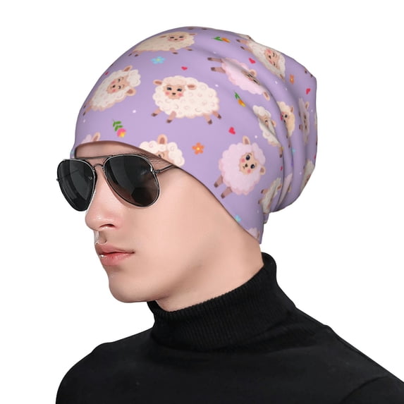 Naloa Sheeps Soft Beanie Hat, Knit Beanie Daily Beanie in Fine Knit for Women Men Winter Travel, Outdoor