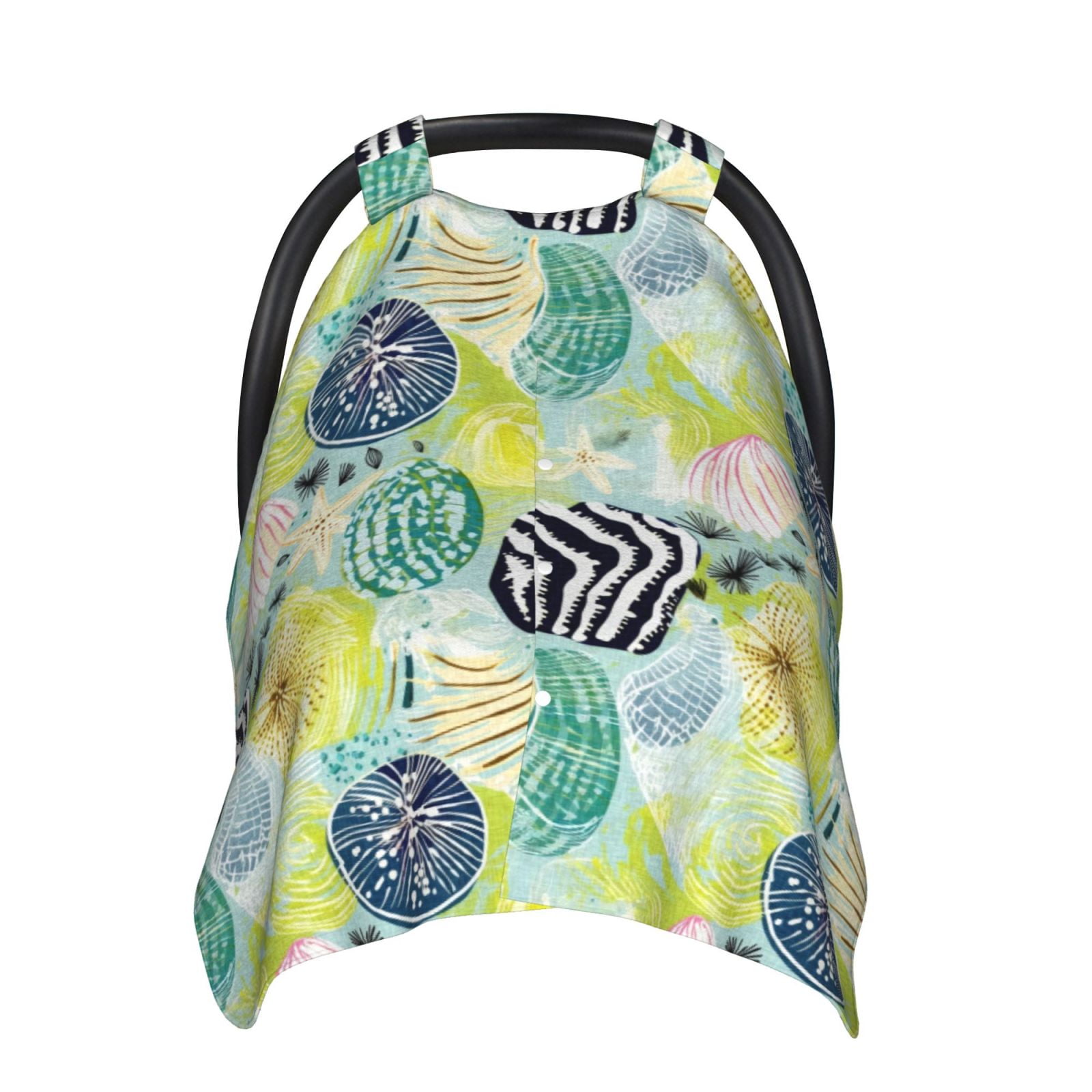 Naloa Shell Clam Baby Car Seat Cover, Breathable Baby Carrier Cover, Multiuse Baby Carrier Cover & Nursing Breastfeeding Cover
