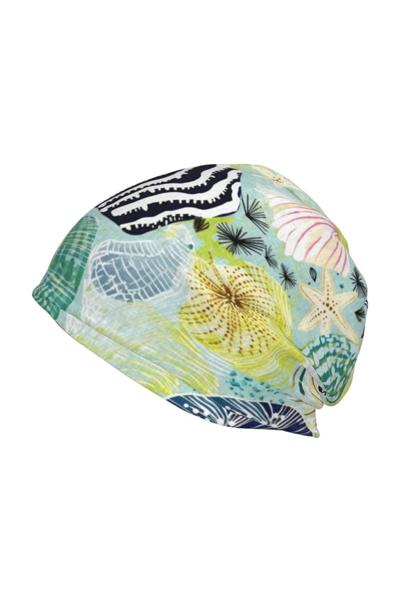 Shell Clam Beanie for Men Women Knitted Unisex Winter Hat Beanies Cap Knit Cuffed Beanies Hats