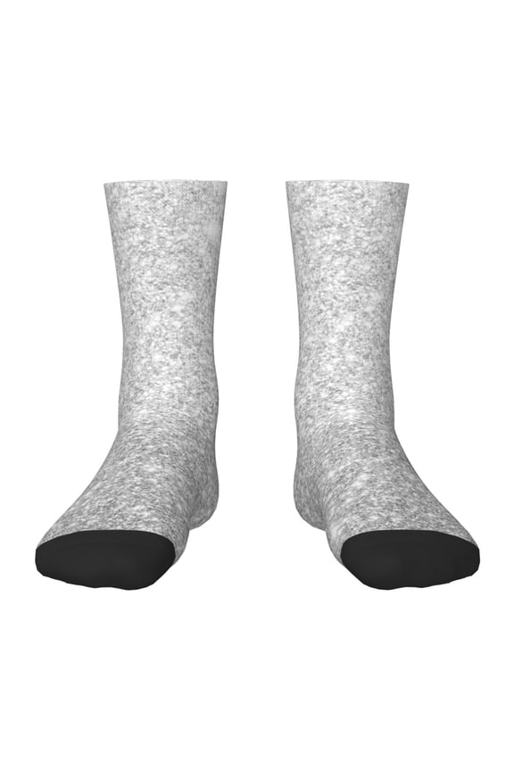 Silver Glitter Unisex Kids and Toddlers' Crew Socks, Skin-friendly, comfortable, moisture-absorbent and breathable,1 Pairs