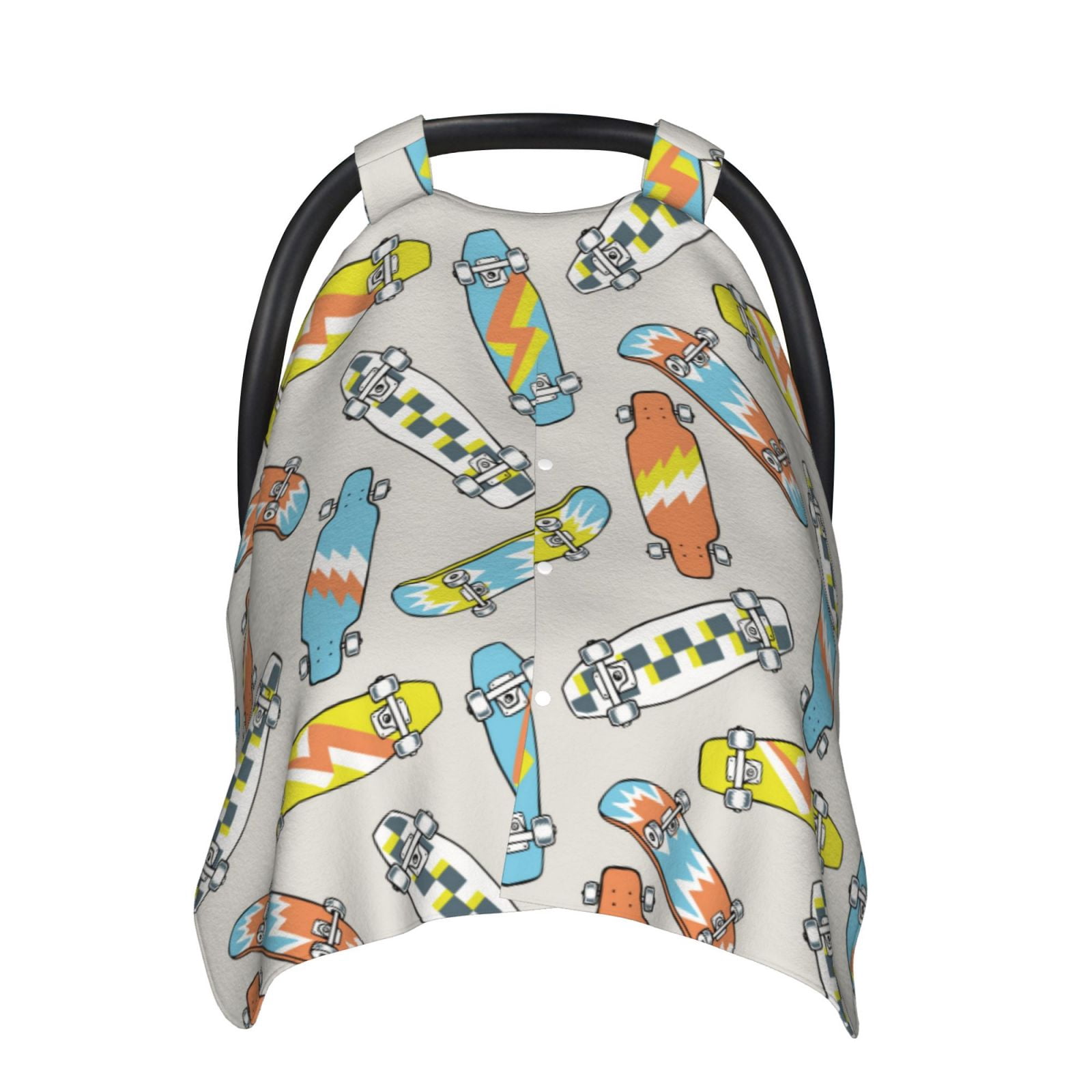 Naloa Skateboard Baby Car Seat Cover, Breathable Baby Carrier Cover, Multiuse Baby Carrier Cover & Nursing Breastfeeding Cover