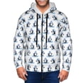 thumbnail image 1 of Naloa Skiing Penguin Funny Men’s Hoodies, Zip up Hoodie, Sweatshirts,Hoodies for Men Sizes S-3XL-3X-Large, 1 of 5