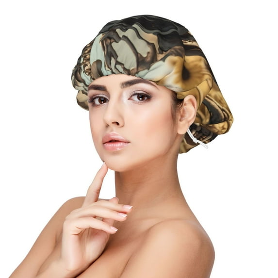Naloa Skull Butterfly Sunflower Adjustable Hair Bonnet for Sleeping, Hair Wrap Sleep Cap Turban for Women Men, Curly Straight Hair Long Large Braid Unisex