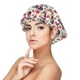 thumbnail image 1 of Naloa Skull Guitar record lips Adjustable Hair Bonnet for Sleeping, Hair Wrap Sleep Cap Turban for Women Men, Curly Straight Hair Long Large Braid Unisex, 1 of 6