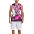 thumbnail image 1 of Naloa Skull White Horse Basketball Jersey Reversible Men's Mesh Athletic Sports Shirts Training Practice S-4XLXX-Large, 1 of 6