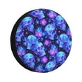 thumbnail image 1 of Naloa Skull flower star sky PVC Leather Spare Tire Wheel Cover for Car Truck SUV Camper Trailer Universal Fit many size14 inch, 1 of 6