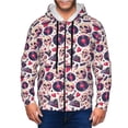 thumbnail image 1 of Naloa Skull lips record Guitar Men’s Hoodies, Zip up Hoodie, Sweatshirts,Hoodies for Men Sizes S-3XL-3X-Large, 1 of 5