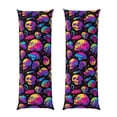 thumbnail image 1 of Naloa Skull rainbow star mushroom Super Soft 20x60 Body Pillow Case,Long Side Hidden Zipper（PILLOWS ARE NOT INCLUDED）, 1 of 6