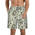 thumbnail image 1 of Naloa Skull with Cash Men's Beach Shorts, Surfing shorts, Swim trunks, Quick Dry Swim Trunks for Surfing Beach Fun - XX-Large, 1 of 9