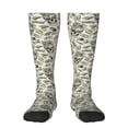 thumbnail image 1 of Naloa Skull with Cash Thigh High Socks Extra Long Stretchy Sock Women Over Knee High Opaque Stocking Daily Wear, 1 of 6