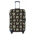 thumbnail image 1 of Naloa Skulls Gold Chains Dollar Elastic Suitcase Protector, Travel Suitcase Protector Cover Fits 18-32in Suitcase - Medium, 1 of 9