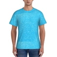 thumbnail image 1 of Naloa Sky Blue Glitter Men's T-Shirt Sport T-shirt Men's Basic Tee Casual Men's Shirt, Round Neck, Short Sleeves - XX-Large, 1 of 5