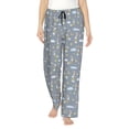 thumbnail image 1 of Naloa Sleep Rabbit Print Women’s Ultra-Soft Comfy Pajama Lounge Pants with Pockets & Drawstring, 1 of 8