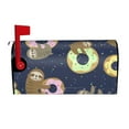 thumbnail image 1 of Naloa Sloth with Donuts Mailbox Covers Magnetic Post Box Cover Post Letter Box Cover Garden Decor-25.5x21 in, 1 of 8