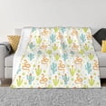 thumbnail image 1 of Naloa Snake And Cactus Flannel Blankets - Thick and Warm Blanket for Winter, Soft Fuzzy Plush King Blanket for All Seasons40"x30", 1 of 6