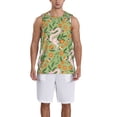 thumbnail image 1 of Naloa Snake And Floral Basketball Jersey Reversible Men's Mesh Athletic Sports Shirts Training Practice S-4XLX-Large, 1 of 6