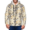 thumbnail image 1 of Naloa Snake And Floral Men’s Hoodies, Zip up Hoodie, Sweatshirts,Hoodies for Men Sizes S-3XL-Large, 1 of 5
