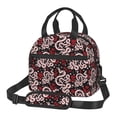 thumbnail image 1 of Naloa Snake And Rose Print Lunch Bag for Women & Men Insulated Lunch Box or Cooler Lunch Tote Bags for Work, Travel, Outdoor, 1 of 5